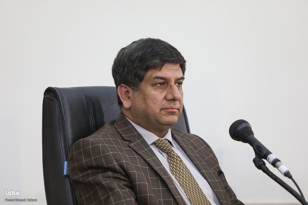  سعد سکند خان، رئیس موسسه اکو در نشست رسانه‌ای هفته بزرگداشت حکیم ابوالقاسم فردوسی