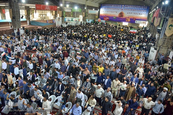 اجتماع مردم اهواز در حمایت از «طرح نور»