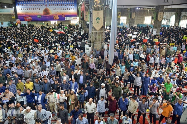 اجتماع مردم اهواز در حمایت از «طرح نور»