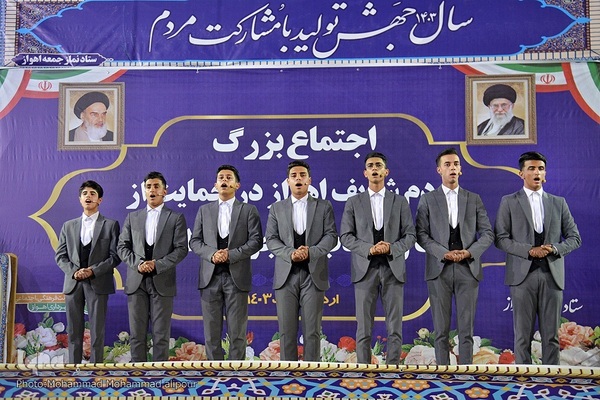 اجتماع مردم اهواز در حمایت از «طرح نور»