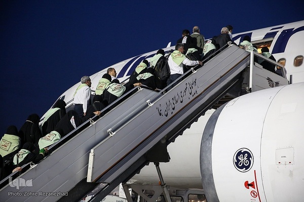 اعزام نخستین زوار حج تمتع خراسانی از فرودگاه بین‌المللی مشهد