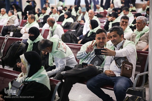 اعزام نخستین زوار حج تمتع خراسانی از فرودگاه بین‌المللی مشهد