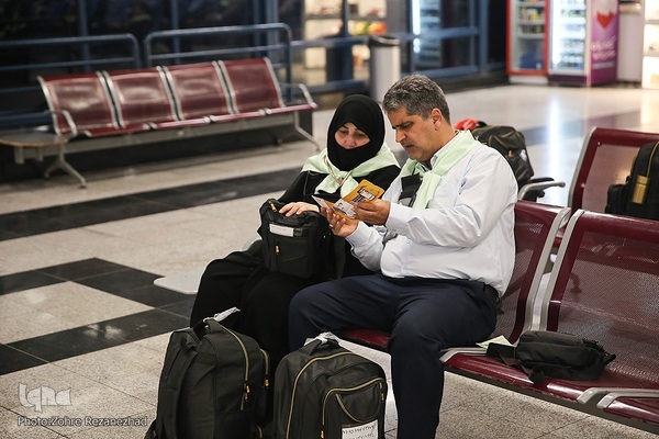 اعزام نخستین زوار حج تمتع خراسانی از فرودگاه بین‌المللی مشهد