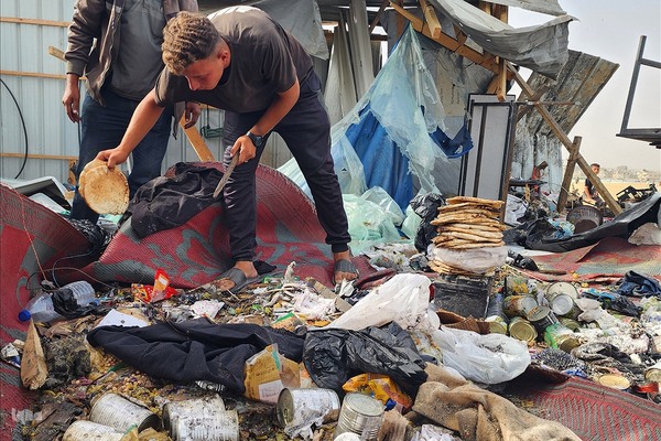 بمباران اردوگاه آوارگان در رفح توسط رژیم صهیونیستی