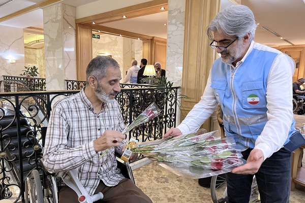 ورود کاروان جانبازان به مدینه النبی