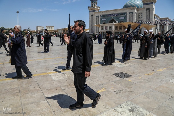 دسته عزا خادمان حرم مطهر بانوی کرامت در رثای امام جواد(ع)//////قم///