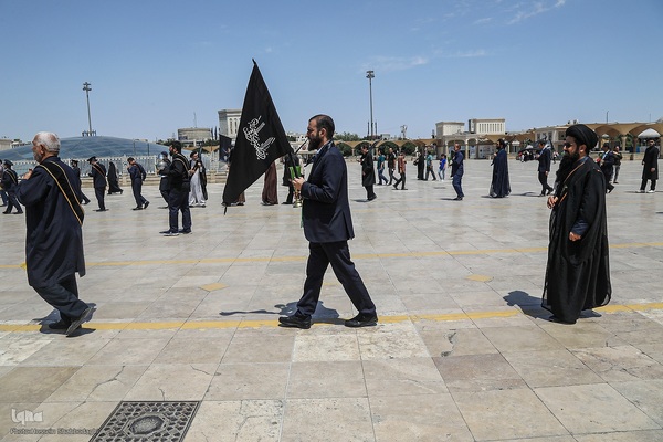 دسته عزا خادمان حرم مطهر بانوی کرامت در رثای امام جواد(ع)//////قم///