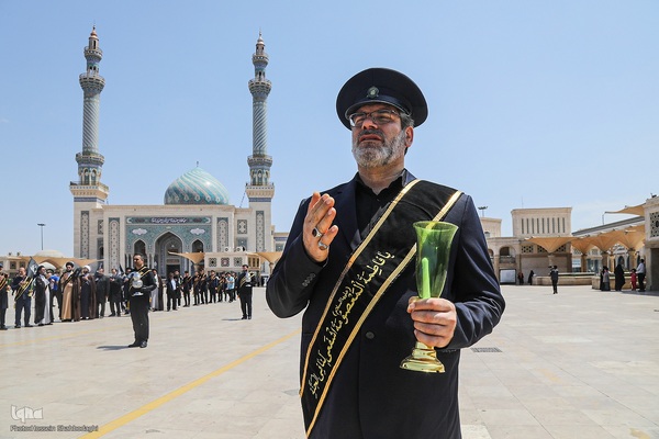 دسته عزا خادمان حرم مطهر بانوی کرامت در رثای امام جواد(ع)//////قم///