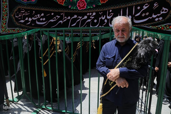 دسته عزا خادمان حرم مطهر بانوی کرامت در رثای امام جواد(ع)//////قم///