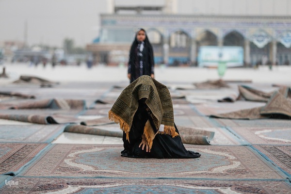 قرائت دعای عرفه در مسجد مقدس جمکران