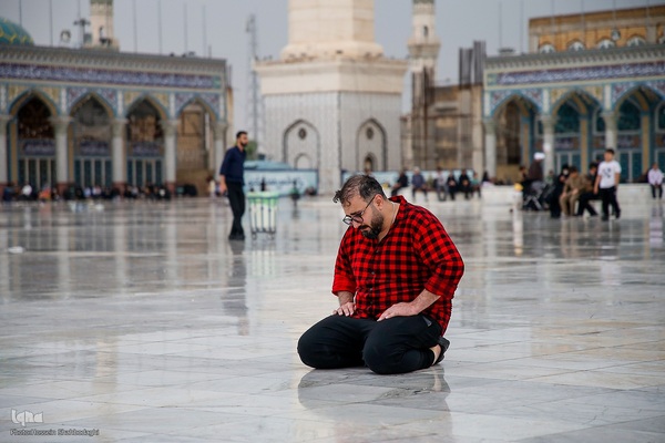 قرائت دعای عرفه در مسجد مقدس جمکران