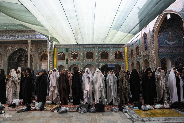 نماز عید قربان در حرم حضرت عبدالعظيم(ع)