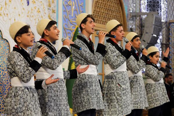 حرم مطهر رضوی در شب عید غدیر