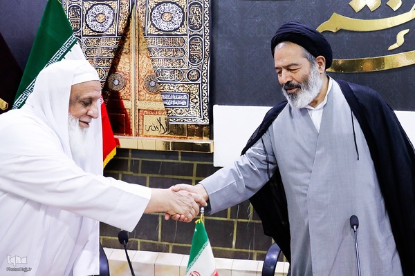 دیدار با جمعی از علما و روحانیون کاروان های اهل سنت در مکه مکرمه