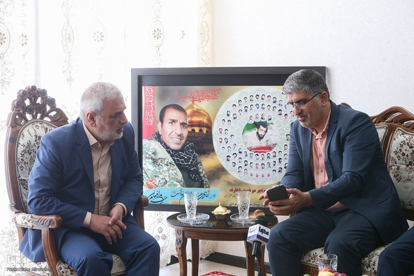 دیدار با خانواده شهید ارغوانی