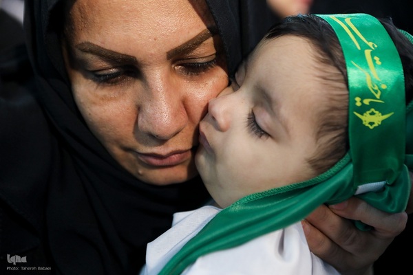 مراسم شیرخوارگان حسینی در حرم عبدالعظیم حسنی