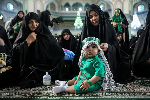 مراسم شیرخوارگان حسینی در حرم عبدالعظیم حسنی