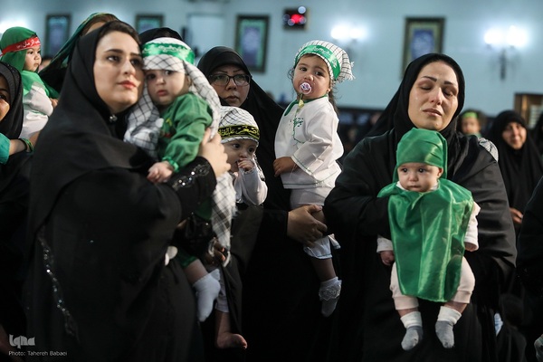 مراسم شیرخوارگان حسینی در حرم عبدالعظیم حسنی