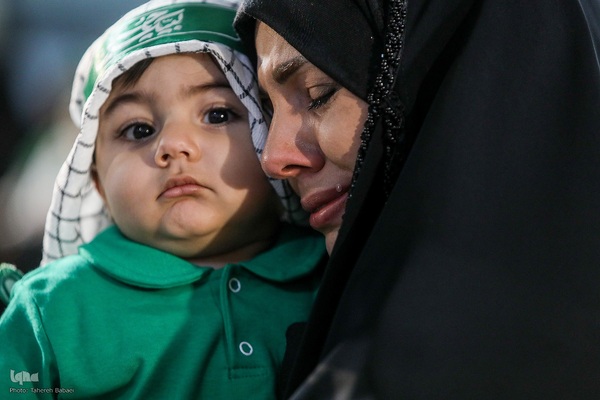 مراسم شیرخوارگان حسینی در حرم عبدالعظیم حسنی