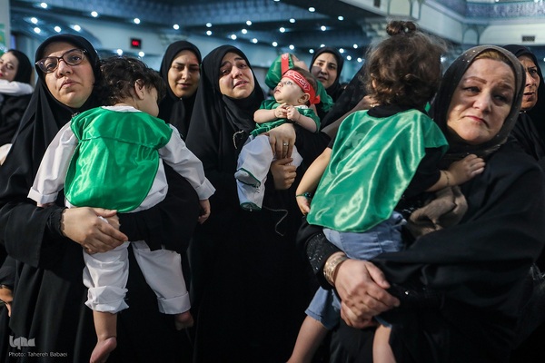 مراسم شیرخوارگان حسینی در حرم عبدالعظیم حسنی