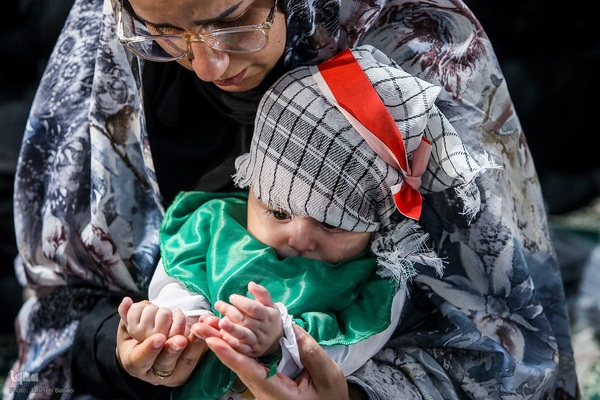 مراسم شیرخوارگان حسینی در حرم عبدالعظیم حسنی