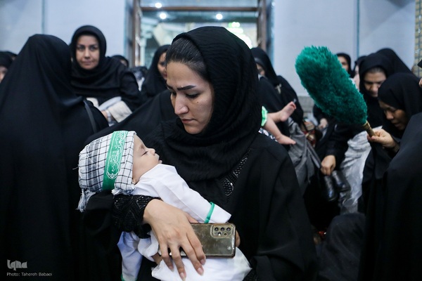 مراسم شیرخوارگان حسینی در حرم عبدالعظیم حسنی