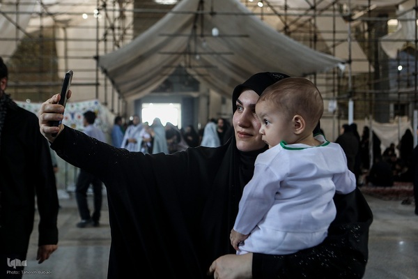 مراسم شیرخوارگان حسینی در حرم عبدالعظیم حسنی