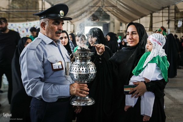 مراسم شیرخوارگان حسینی در حرم عبدالعظیم حسنی