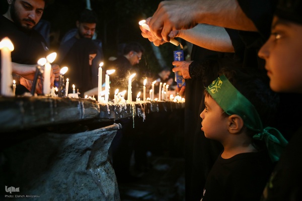 شام غریبان حسینی در محله باغ فیض