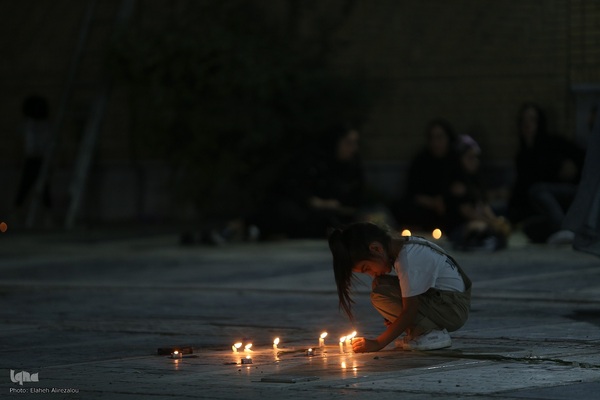 شام غریبان حسینی در محله باغ فیض