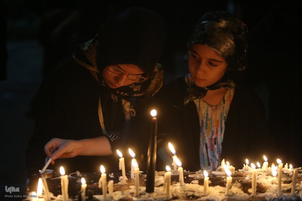 شام غریبان حسینی در محله باغ فیض