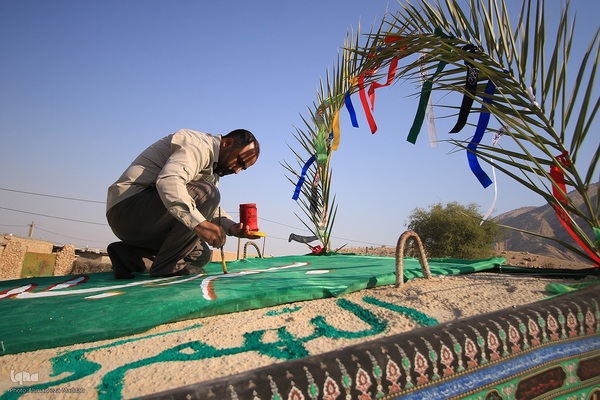 جابه‌جایی مزار شهید جواد رضایی در کازرون