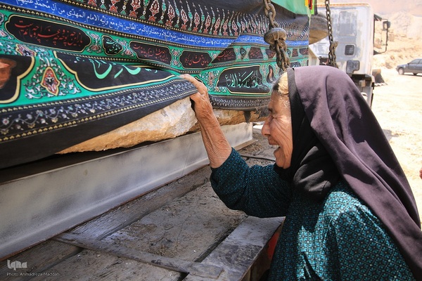 جابه‌جایی مزار شهید جواد رضایی در کازرون