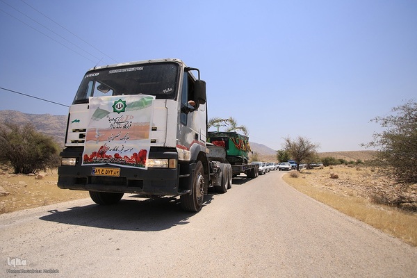جابه‌جایی مزار شهید جواد رضایی در کازرون