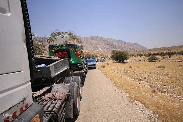 جابه‌جایی مزار شهید جواد رضایی در کازرون