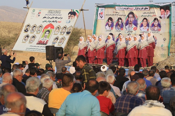 جابه‌جایی مزار شهید جواد رضایی در کازرون