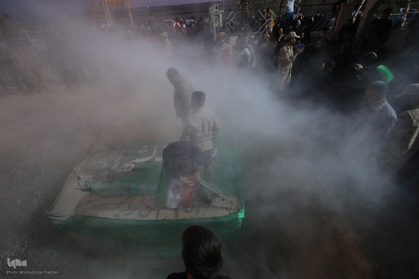 جابه‌جایی مزار شهید جواد رضایی در کازرون