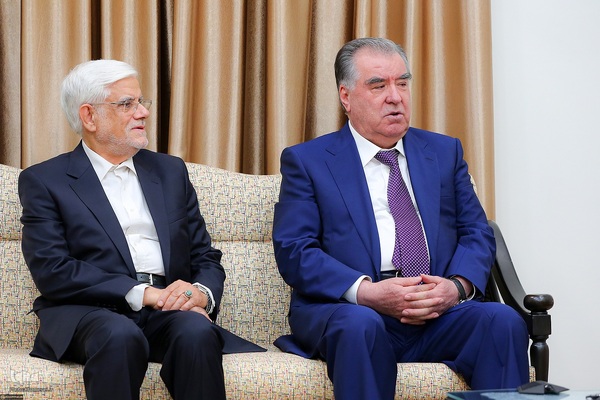 دیدار امام‌علی رحمان رئیس‌جمهور تاجیکستان با مقام معظم رهبری