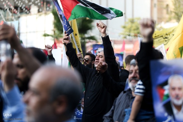 تجمع مردم پایتخت در پی ترور اسماعیل هنیه