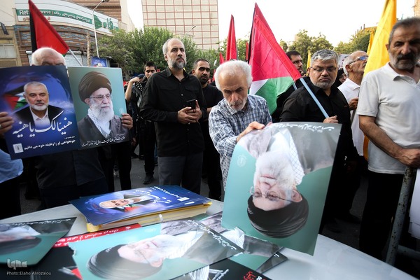 تجمع مردم پایتخت در پی ترور اسماعیل هنیه