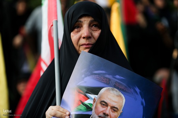 تجمع مردم پایتخت در پی ترور اسماعیل هنیه