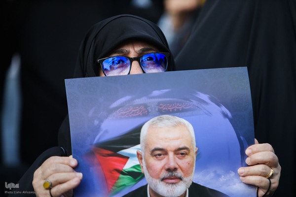 تجمع مردم پایتخت در پی ترور اسماعیل هنیه