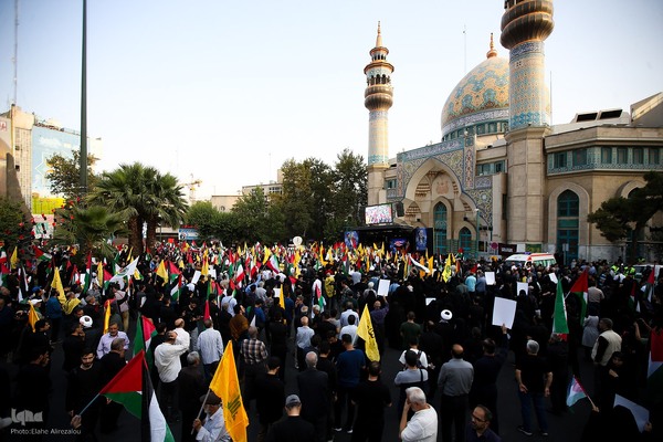 تجمع مردم پایتخت در پی ترور اسماعیل هنیه