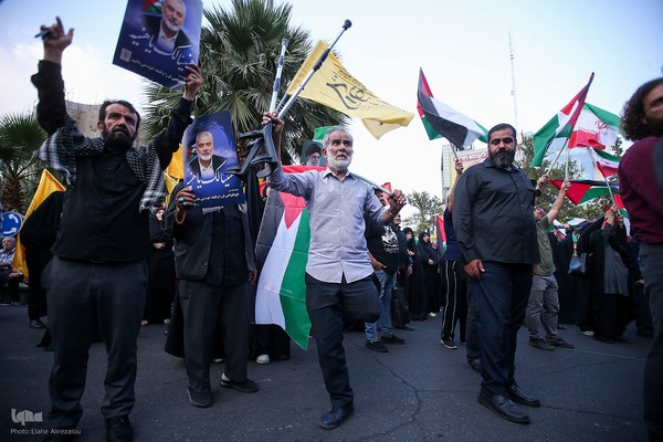 تجمع مردم پایتخت در پی ترور اسماعیل هنیه