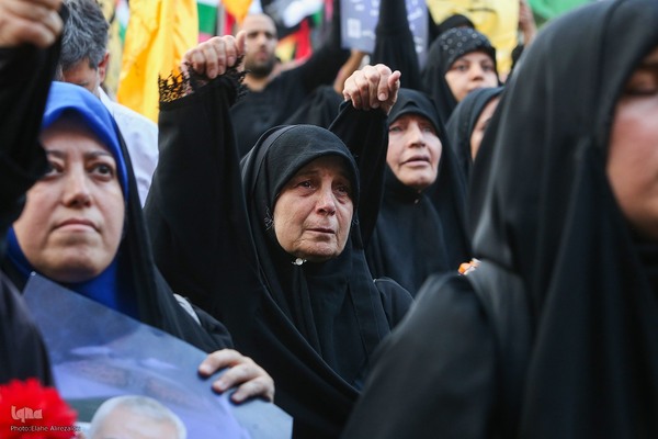 تجمع مردم پایتخت در پی ترور اسماعیل هنیه