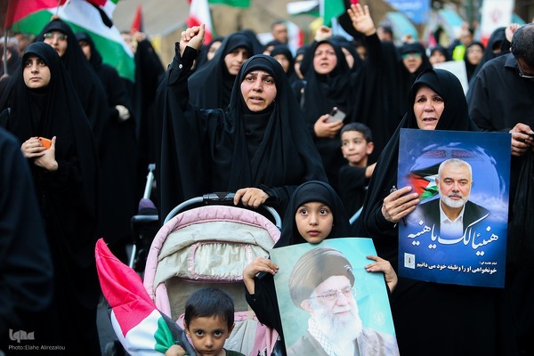 تجمع مردم پایتخت در پی ترور اسماعیل هنیه
