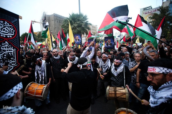 تجمع مردم پایتخت در پی ترور اسماعیل هنیه