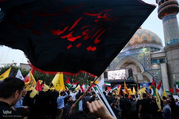 تجمع مردم پایتخت در پی ترور اسماعیل هنیه