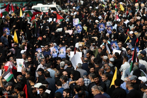 مراسم تشییع پیکر شهید «اسماعیل هنیه» در تهران