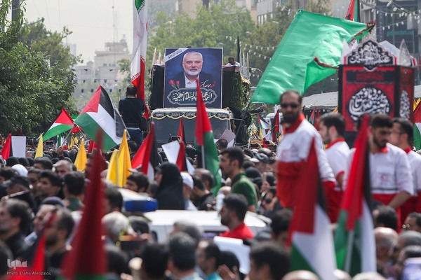 مراسم تشییع پیکر شهید «اسماعیل هنیه» در تهران